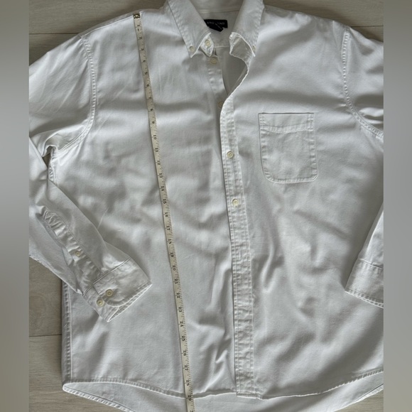 Land’s End Oxford Button Down White Long Sleeve Shirt 100% Cotton - Picture 2 of 9